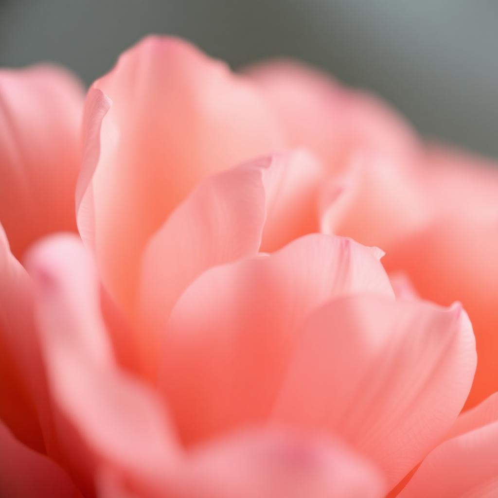 Close-up of delicate flower petals in natural light